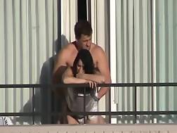 voyeur couple balcony