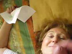 grandmother licks nutsack facial