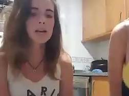 twerking blond kitchen