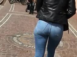 nerdy teenager butt jeans