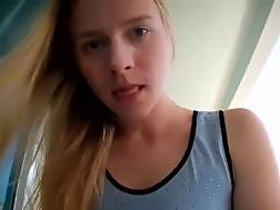 teenager riding cock balcony