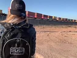 outdoor banging sucking public