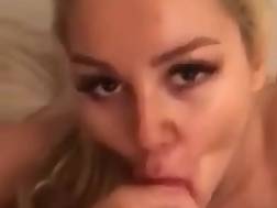 blond teenager blowjob