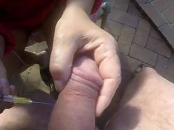 wife hand sperm