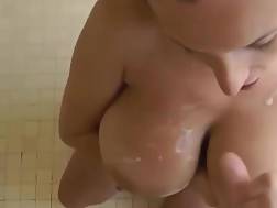 boobed mother shower