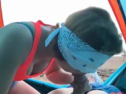 blindfolded bj beach