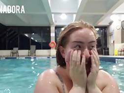 busty bbw flashing jumping