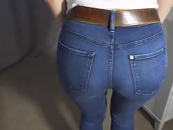 teen butt jeans tease