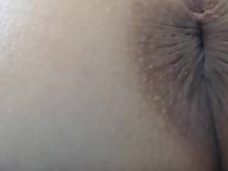 showing asshole