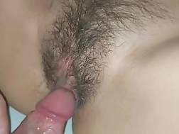 close hairy twat bang