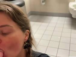 public bathroom facial couple