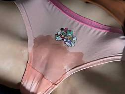 cunt stroking cum panties