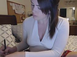pregnant rubs clit