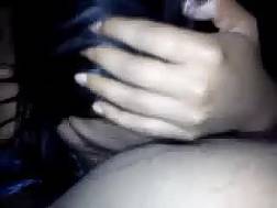 darkhaired blowing penis