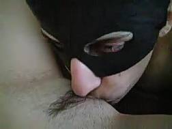 masked eating twat