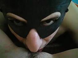 masked eating twat