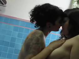 bathroom fun nasty lesbian