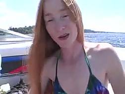 hairy redhead beach ride
