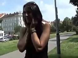 busty blows pov public