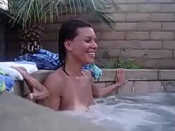 slim natural titties pool