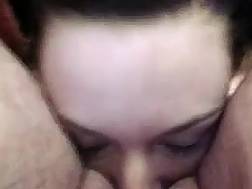 brunette wifey licking asshole