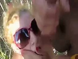 glasses blow dick outdoor