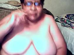 chubby grandma shows tits