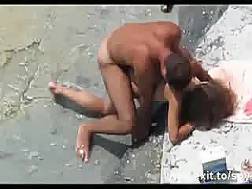 nudist couple beach