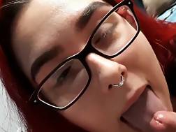 glasses penis mouth