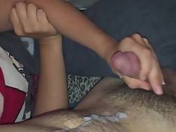 rubbing dick sperm