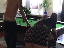 milf fucking pool table