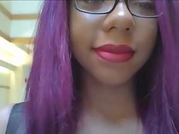purple haired babe huge