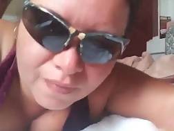amateur wife wearing sunglasses