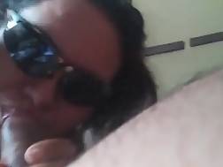 amateur wife wearing sunglasses