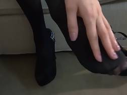 pantyhose footjob