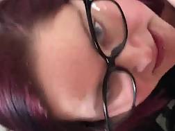 cute wife glasses blowing