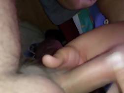 fat wife rubbing dick