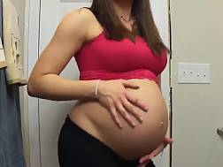 pregnant tease belly