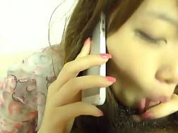 brunette asian phone penetrating