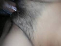 dripping hairy pussy creampie