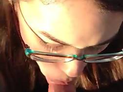 nerdy girl blowjob