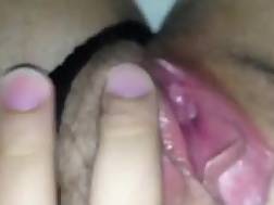 wife exposing hairy cunt
