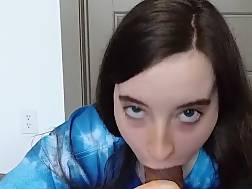 cute chick slurping prick