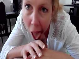 mother blows penis facial