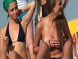 sweet topless beach girls