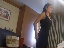 sexy girlie filmed dressing