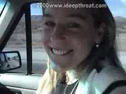 wife deepthroat gulp car