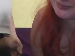 bbw redhaired jizz mouth