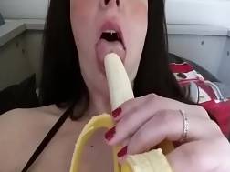 blackhaired huge cucumber hole