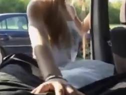 brunette ass penetrated car
